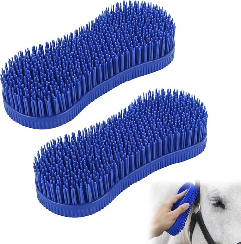 2er pack pferdepflegebürste - 2er,